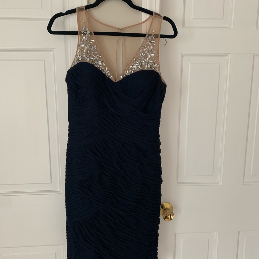 Adrianna Papel sheer top fancy dress